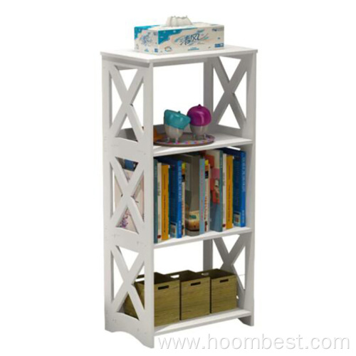 3 Tier Small Bookshelf Kids Open Shelves
